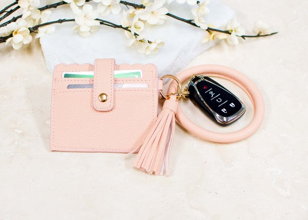 Key Ring with ID Wallet & Bracelet