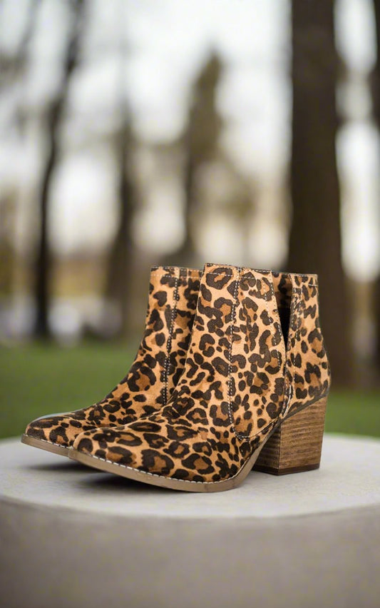 Leopard Print Tarim Bootie